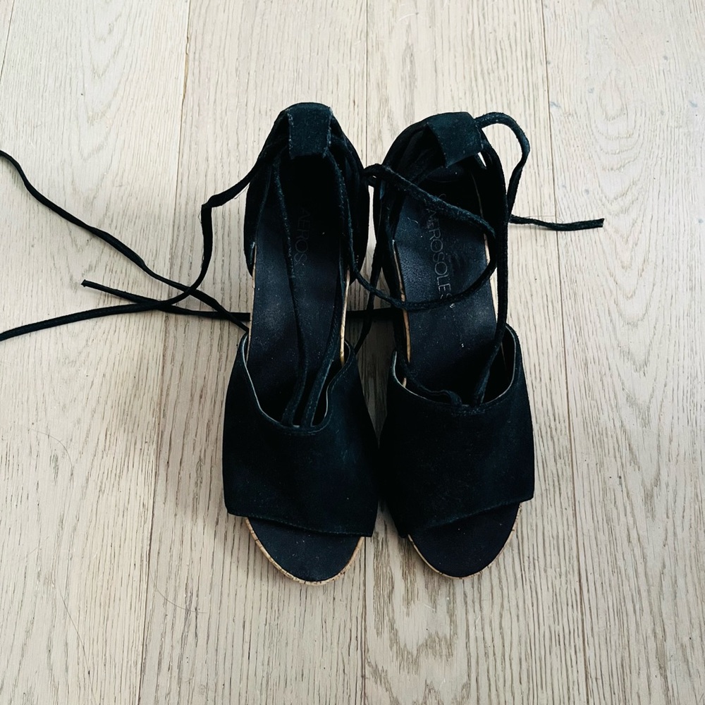 Aerosoles suede sandal